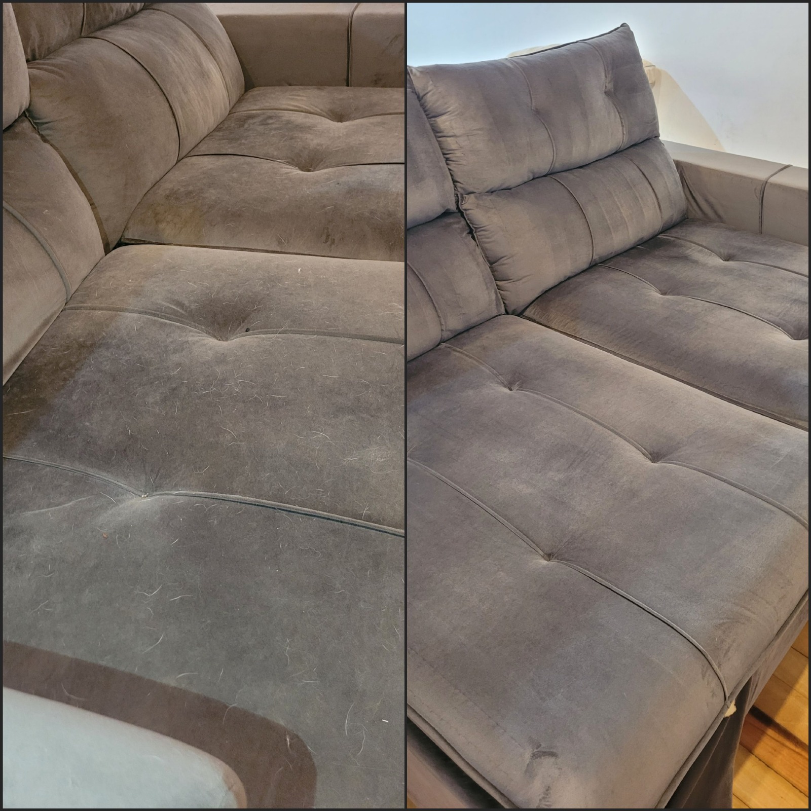 Antes e depois higienização 3