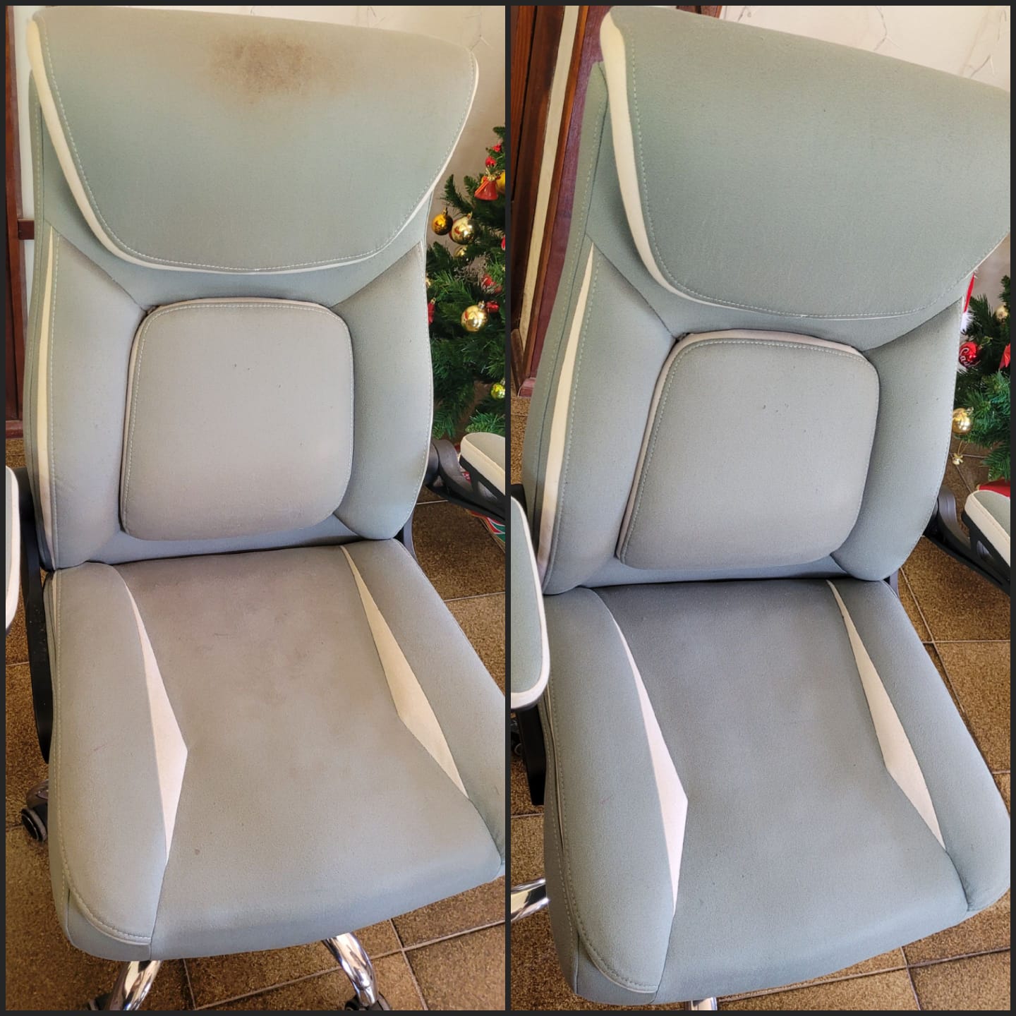 Antes e depois higienização 5