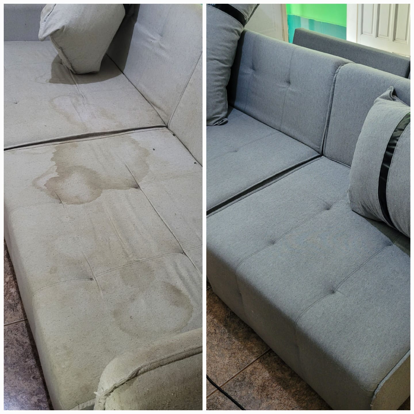 Antes e depois higienização 6