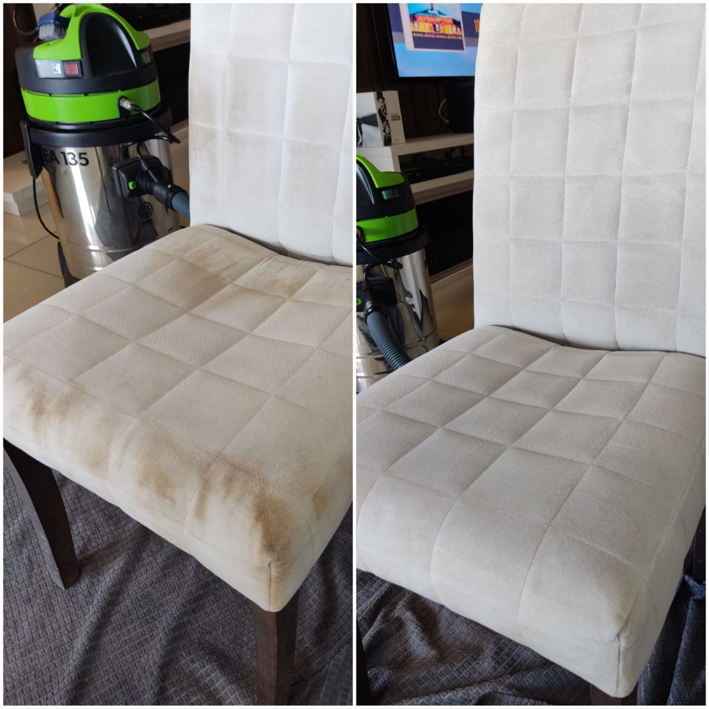 Antes e depois higienização 7