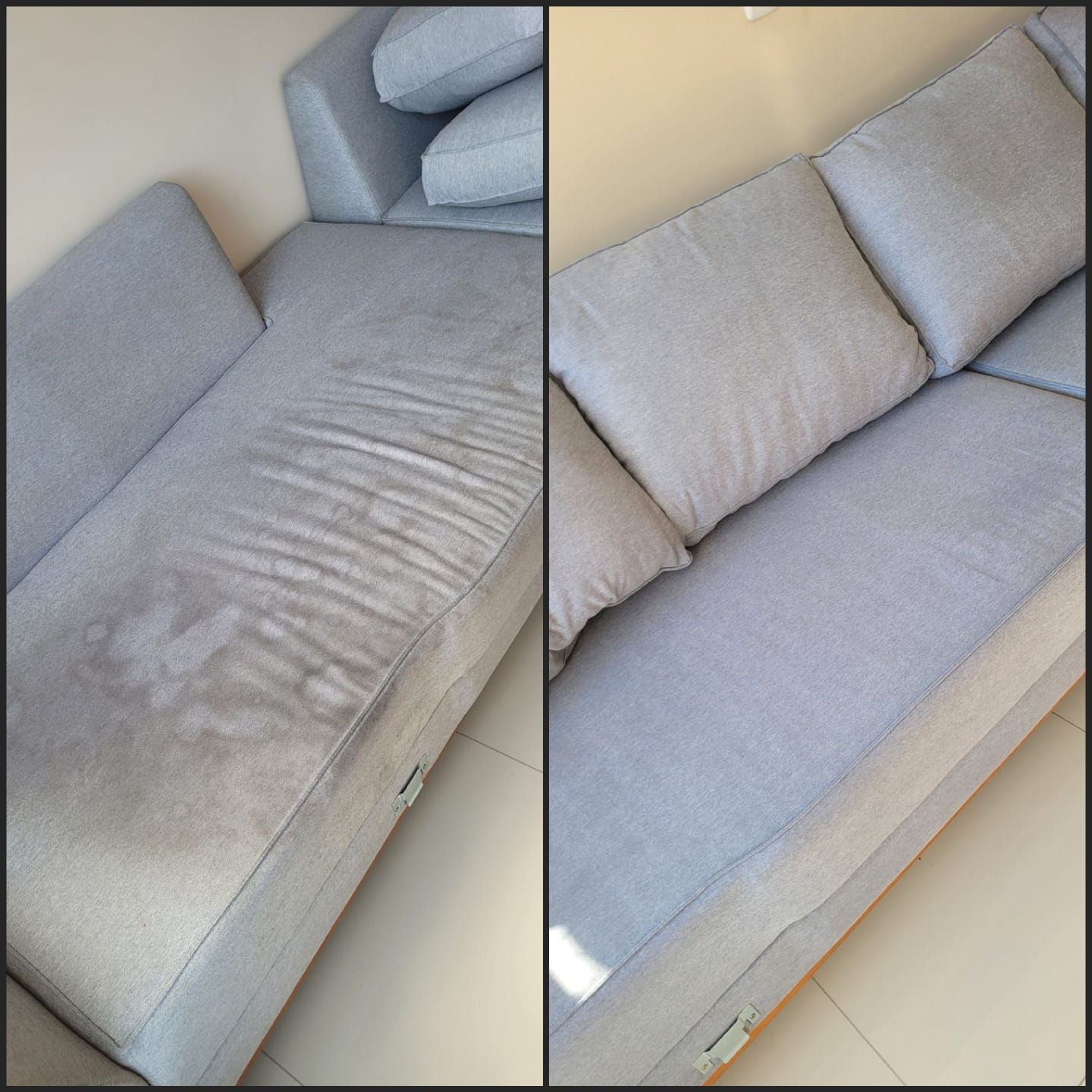 Antes e depois higienização 9